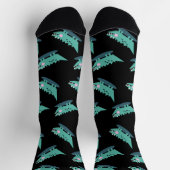 Chaussette Motif animal sauvage de l'alligator mou (Haut)