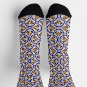 Chaussette Motif art déco coloré. (Haut)