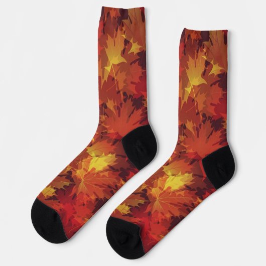 Chaussette Motif automne (Gauche)