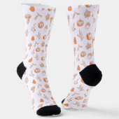 Chaussette Motif Automne Cozy (Angulaire)