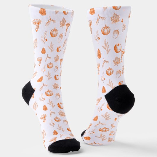 Chaussette Motif Automne Cozy (Angulaire)