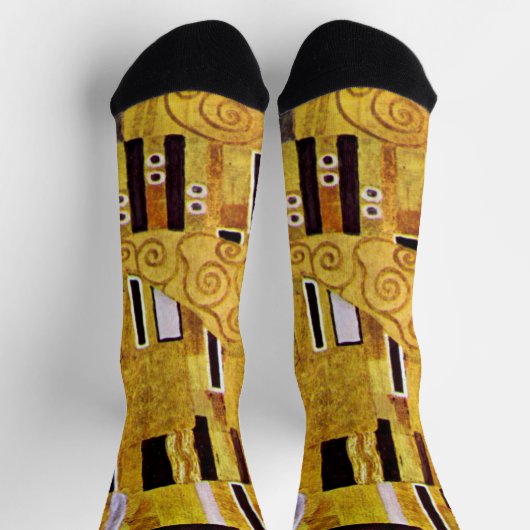 Chaussette Motif baiser de Gustav Klimt, Art Nouveau (Haut)