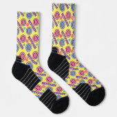 Chaussette Motif Bitcoin Coloré (Droite)