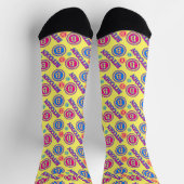 Chaussette Motif Bitcoin coloré (Haut)