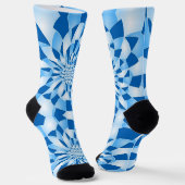 Chaussette Motif bleu (Angulaire)