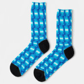 Chaussette Motif bleu (Gauche)