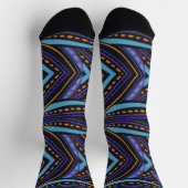 CHAUSSETTE MOTIF BLEU (Haut)