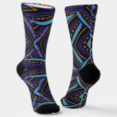 CHAUSSETTE MOTIF BLEU (Angulaire)