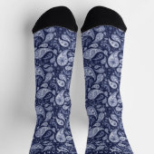 Chaussette Motif bleu clair bleu marine gris foncé (Haut)