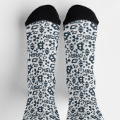 Chaussette Motif bleu Cryptodevise (Haut)