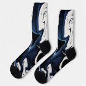 Chaussette Motif bleu flou (Gauche)