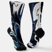 Chaussette Motif bleu flou (Angulaire)