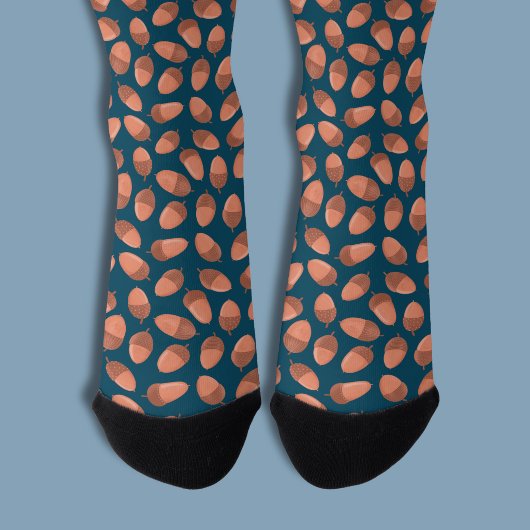 Chaussette Motif Blue Acorn