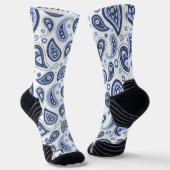 Chaussette Motif Blue Paisley (Angulaire)