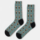 Chaussette Motif Bouledogue Français (Gauche)