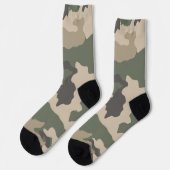 Chaussette Motif Camo Vert (Gauche)