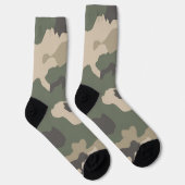 Chaussette Motif Camo Vert (Droite)