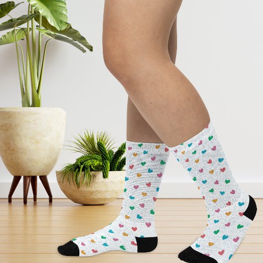 Chaussette Motif cardiaque