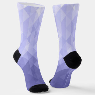 Chaussette Motif carré de géométrie triangulaire violet