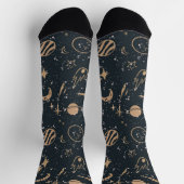 Chaussette Motif céleste de l'espace vintage (Haut)
