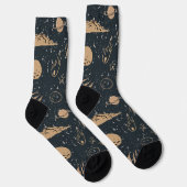 Chaussette Motif céleste de l'espace vintage (Droite)