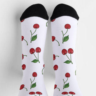Chaussette Motif Cerise de Verger Sucré