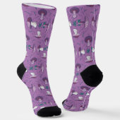 Chaussette Motif Champignon Végétalien (Angulaire)