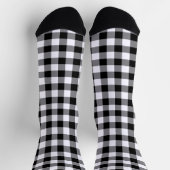 Chaussette Motif chèque En vichy noir blanc (Haut)