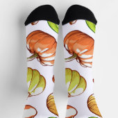Chaussette motif citrouille (Haut)