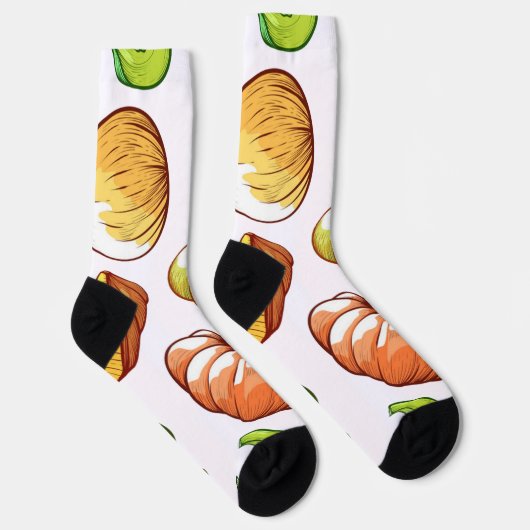 Chaussette motif citrouille (Droite)