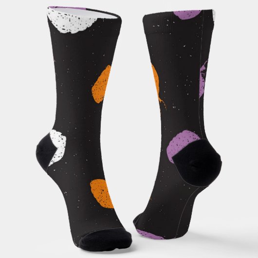 Chaussette motif citrouille (Angulaire)