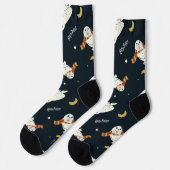 Chaussette Motif Clair de Lune d'Hedwig (Gauche)
