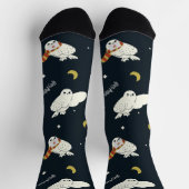 Chaussette Motif Clair de Lune d'Hedwig (Haut)