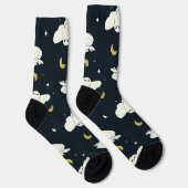 Chaussette Motif Clair de Lune d'Hedwig (Droite)