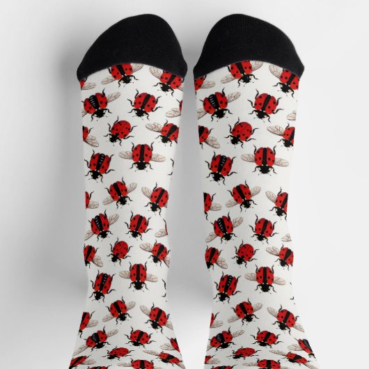 Chaussette Motif coccinelle (Haut)