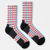 Chaussette Motif Coeurs croisés (Droite)