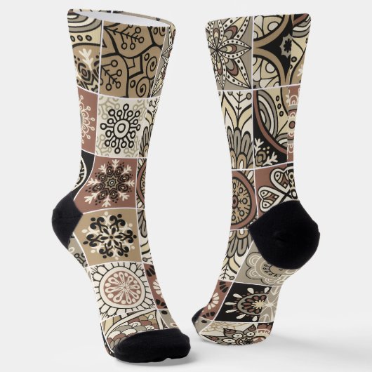 Chaussette Motif coloré tendance (Angulaire)