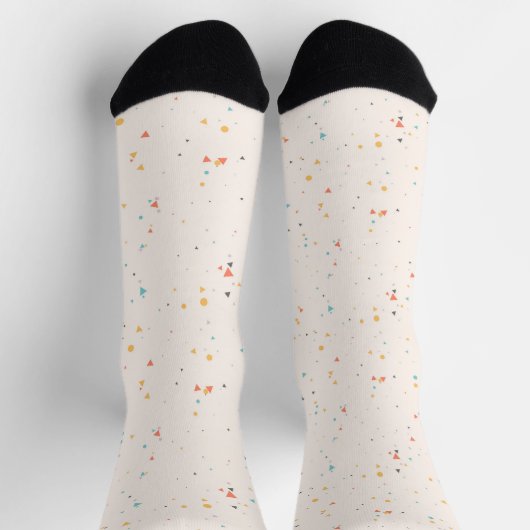 Chaussette Motif Confetti Dots & Triangle (Haut)