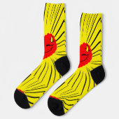 Chaussette motif corazones (Gauche)