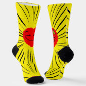 Chaussette motif corazones (Angulaire)