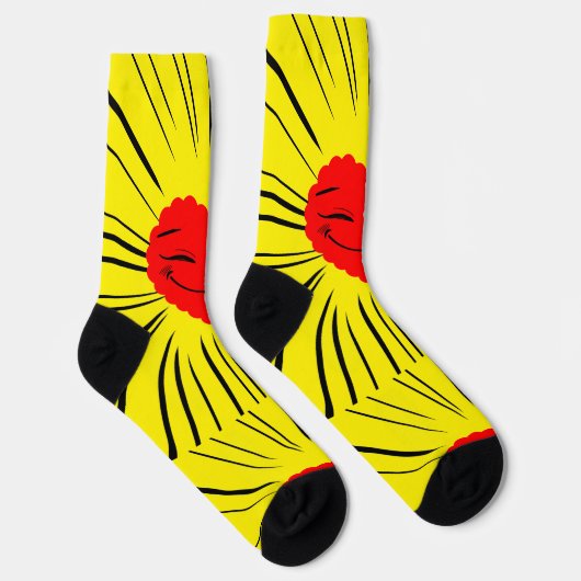 Chaussette motif corazones (Droite)