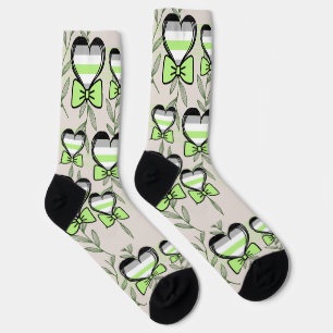 Chaussette motif corazones