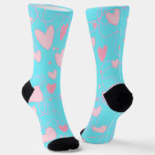 Chaussette motif corazones (Angulaire)