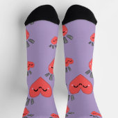 Chaussette motif corazones (Haut)