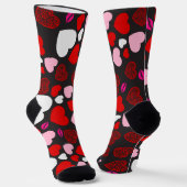 Chaussette motif corazones (Angulaire)