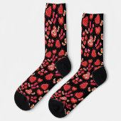 Chaussette motif corazones (Gauche)