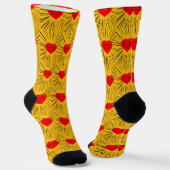 Chaussette motif corazones (Angulaire)