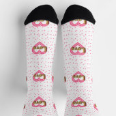 Chaussette motif corazones (Haut)