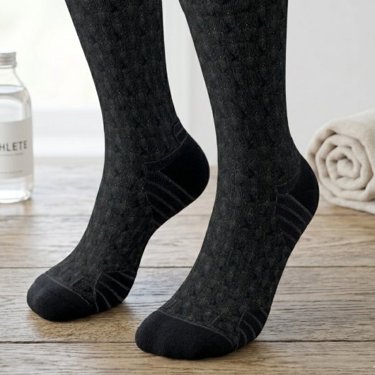 Chaussette Motif Corbeau Noir Gothique