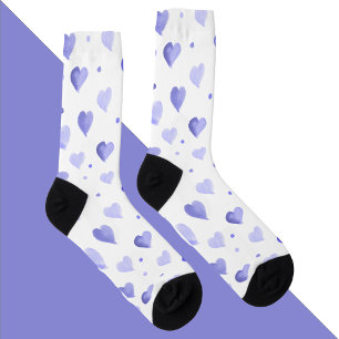 Chaussette Motif couleur bleu aquarelle